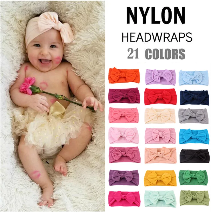 

Fashion Sweet Dot Baby Girl Hat with Bow Candy Color Baby Turban Cap for Girls Elastic Infant Accessories Unisex Newborn Costome