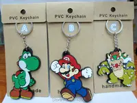 60 шт./лот Марио Бро ПВХ брелоки Yoshi Bowser Классические Подвески Бесплатная доставка - изображение