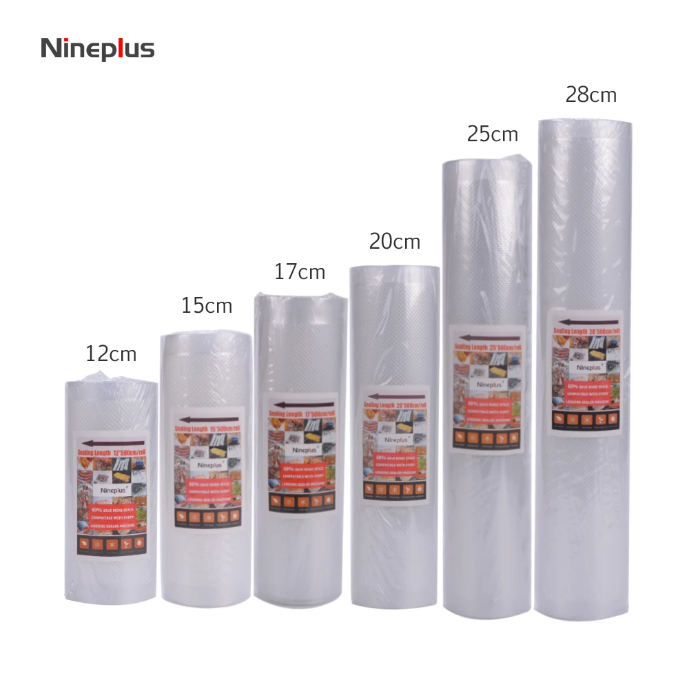 Вакуумный упаковщик Nineplus 1 рулон для кухни пакеты вакуумного хранения 12 + 15 17 20 25 28