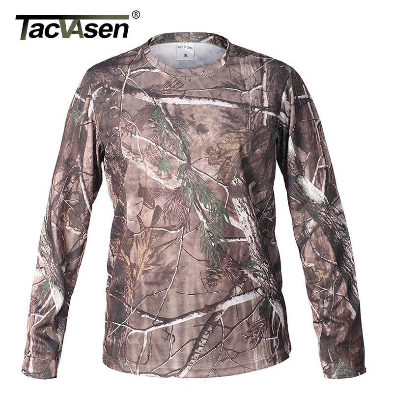 

TACVASEN Spring Camouflage Men T-shirt Army Combat Tactical T Shirt Military Autumn Men Quick Dry Long Sleeve Shirt TD-HYL-001