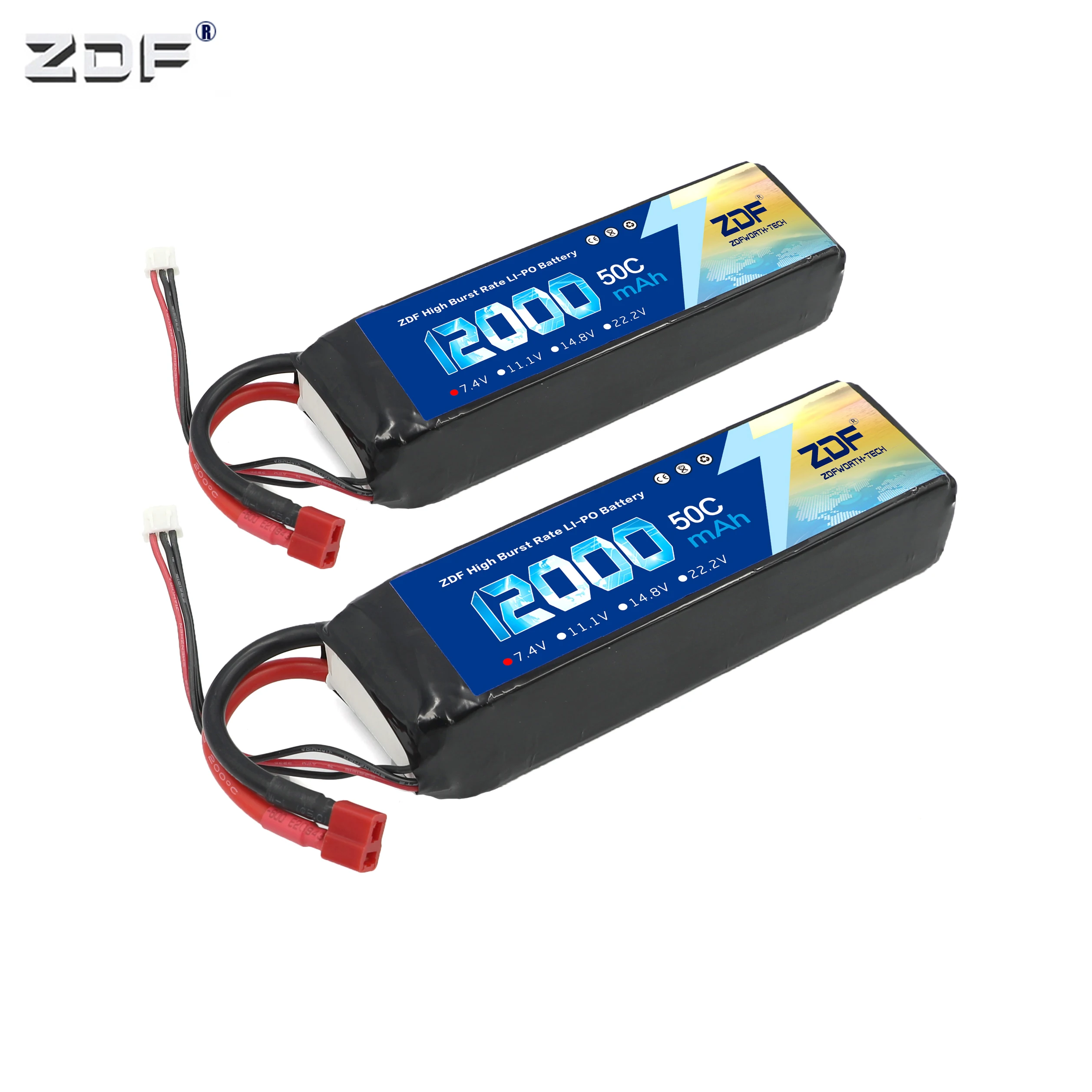 HRB 2S 7.4v 1800mah 50C 100C RC Lipo Battery for FPV Boat Race Drone Quadcopter
