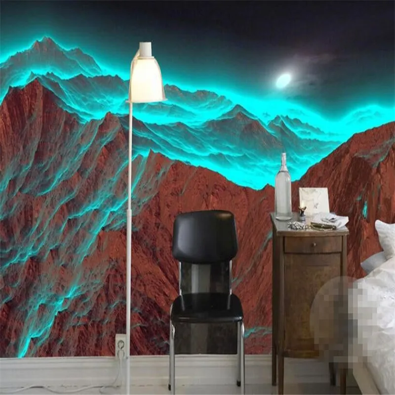 Shocking 3D volcano group mural background wall professional production mural wholesale wallpaper custom photo wall Shocking 3D volcano group mural background wall professional production mural wholesale wallpaper custom photo wall