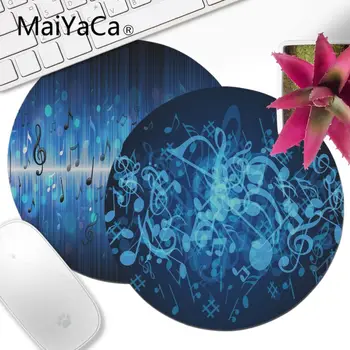 

MaiYaCa Musical symbol pattern Laptop Round Gaming Mice Mousepad Keyboards Mat Gamer Gaming mouse pad Round Desk Mat muismat