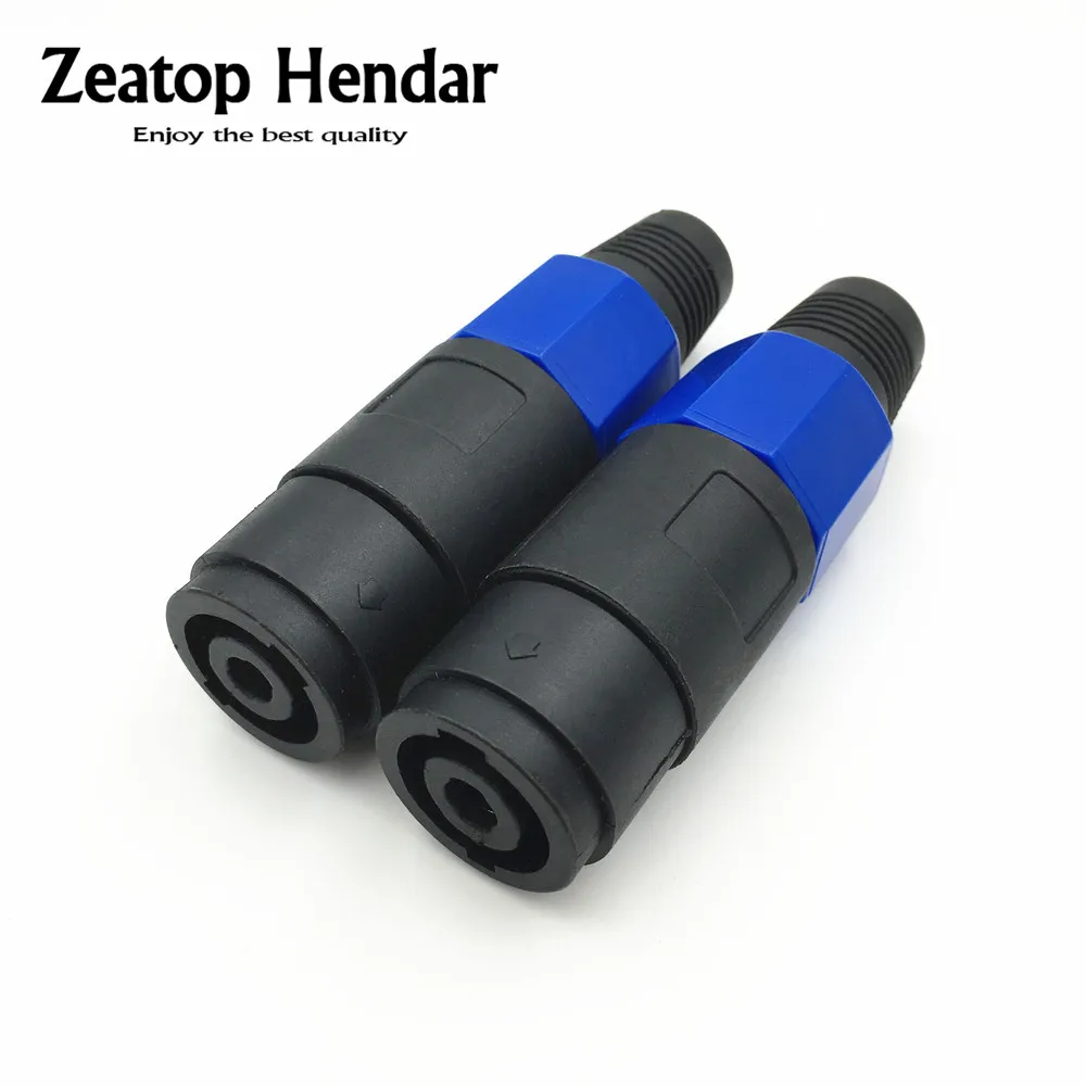 

10Pcs Speakon NL4FC 4Pin Locking Amp Speaker Connector Solder Adapter Long Tail Professional XLR 4Pole Audio Cable Female Socket