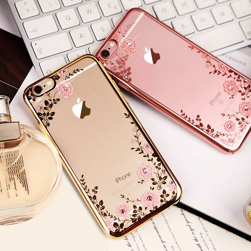 

KISSCASE Clear Glitter Case For iPhone 6S 6 7 8 Plus X Cover Transparent Soft TPU Phone Shell For iPhone 5S 5 SE X 10 Cases Capa