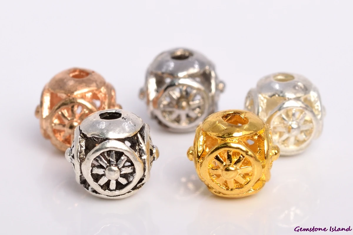 

Круглые бусины-разделители GemIsland, 10 шт./лот, 8 мм, размер отверстия 1,5 мм для изготовления ювелирных изделий, несколько цветов на выбор