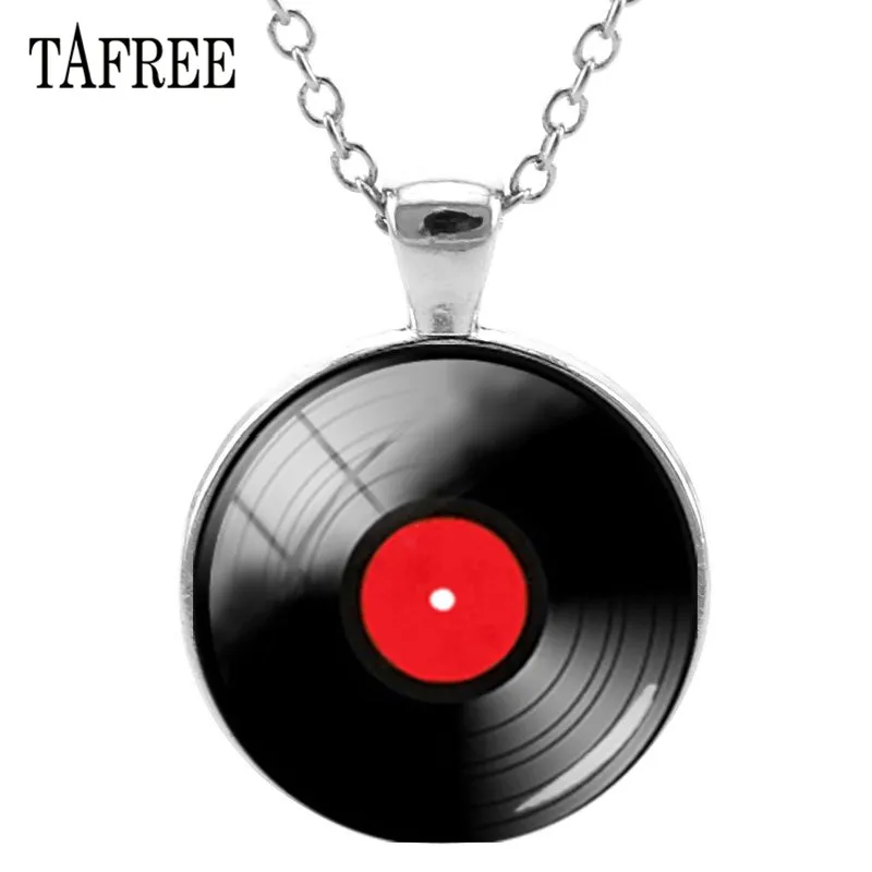TAFREE ручной работы музыкальная нотация стеклянная подвеска ожерелья с