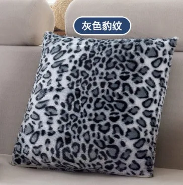 Декоративные подушки покрытия 43x43 см для ухода за ребенком для мам диванные подушки леопардовой черно-белой расцветке Тигр Жираф бархатные тканевые органайзеры домашний стул-наволочка B46 - Цвет: e