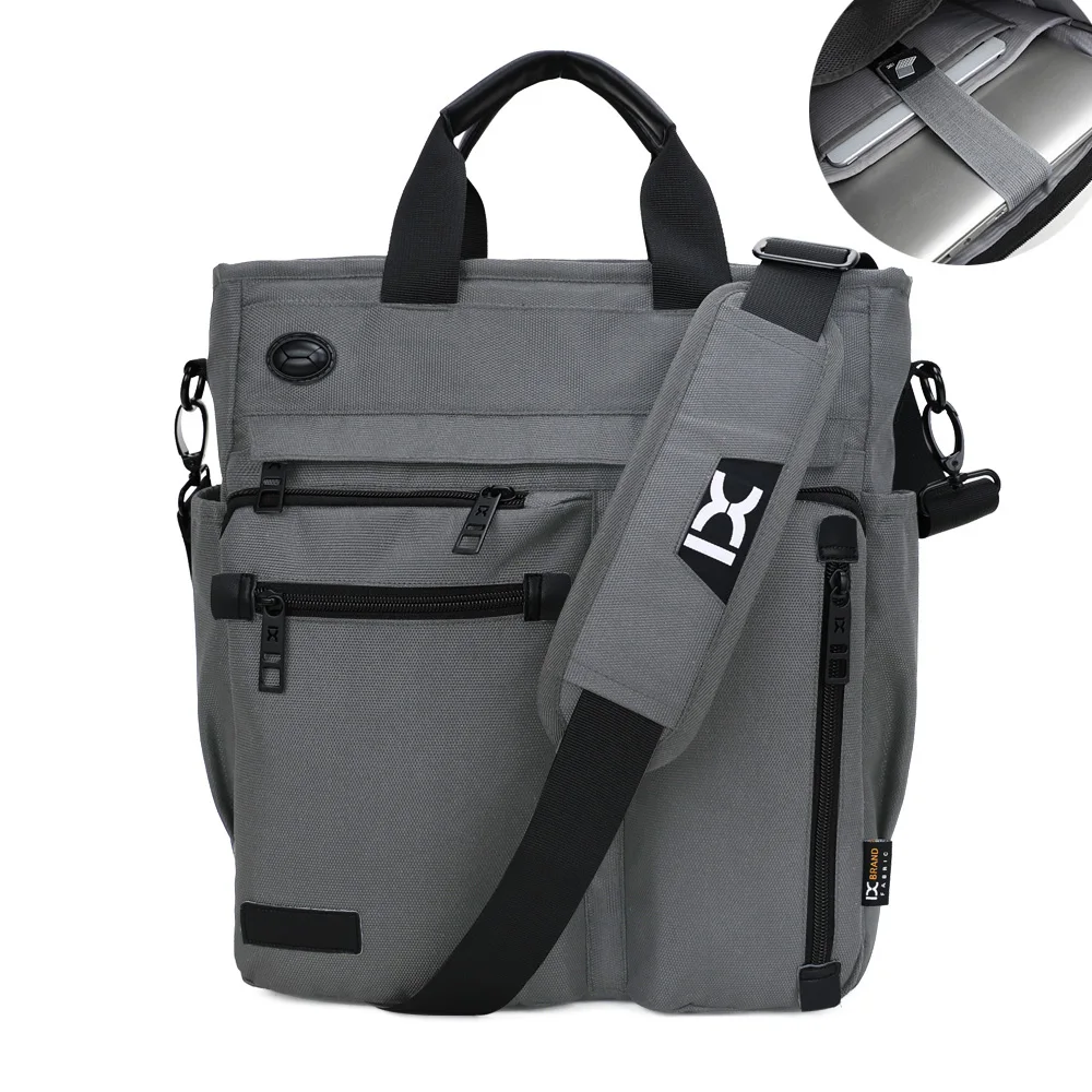 100% High Quality Man Business Hand Bag Male Single Shoulder Bags for Ipad Urban Daily Carry Bag Crossbody Pack with Many Pocket