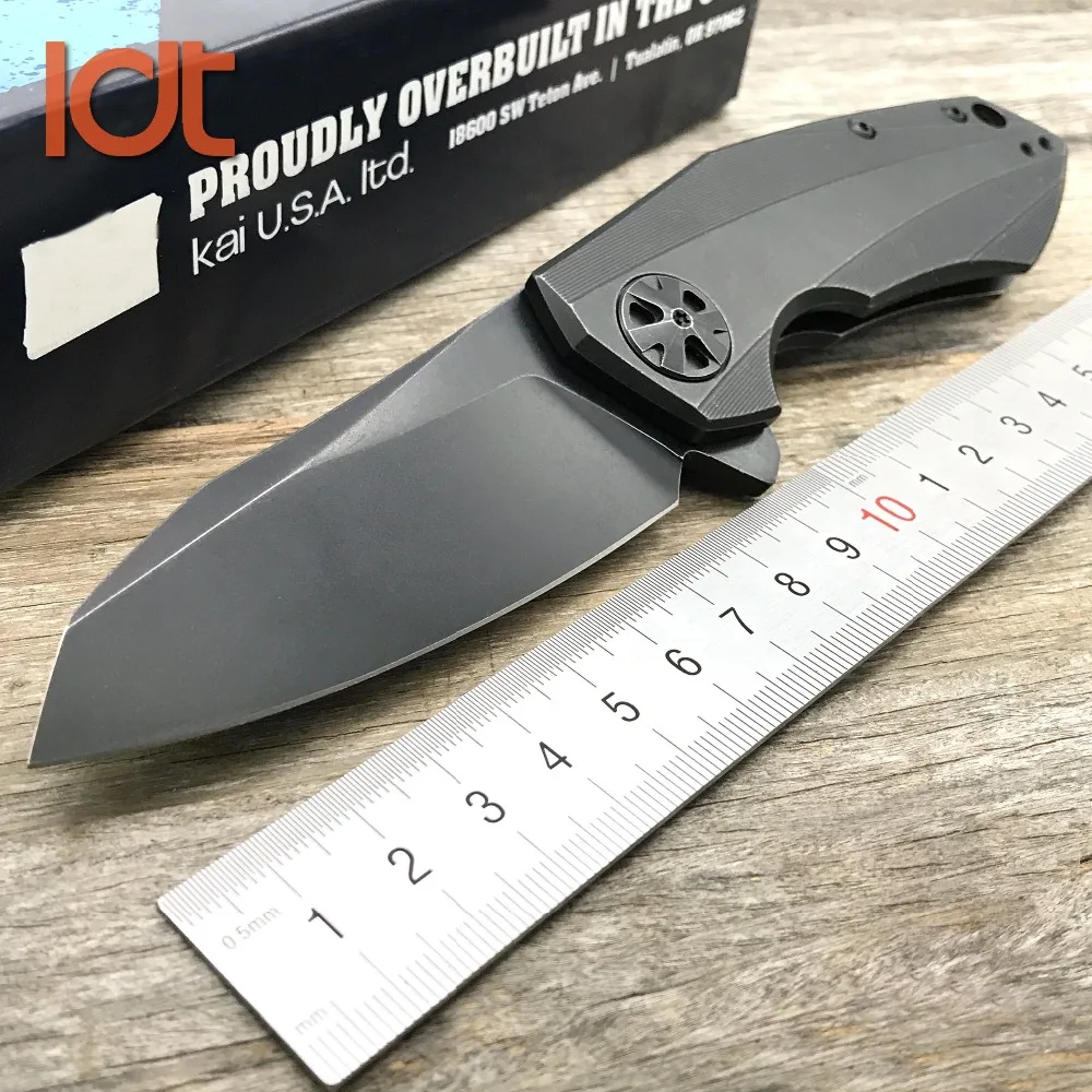 LDT 0456 BW Folding Knife CTS 204P Blade TC4 Titanium Handle Knives Tactical Outdoor Pocket Survival Ball Bearing Knife EDC Tool