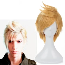 Игра Final Fantasy Косплей парики Prompto Argentum косплей парик термостойкие искусственные волосы для париков Хэллоуин вечерние Аниме косплей парик