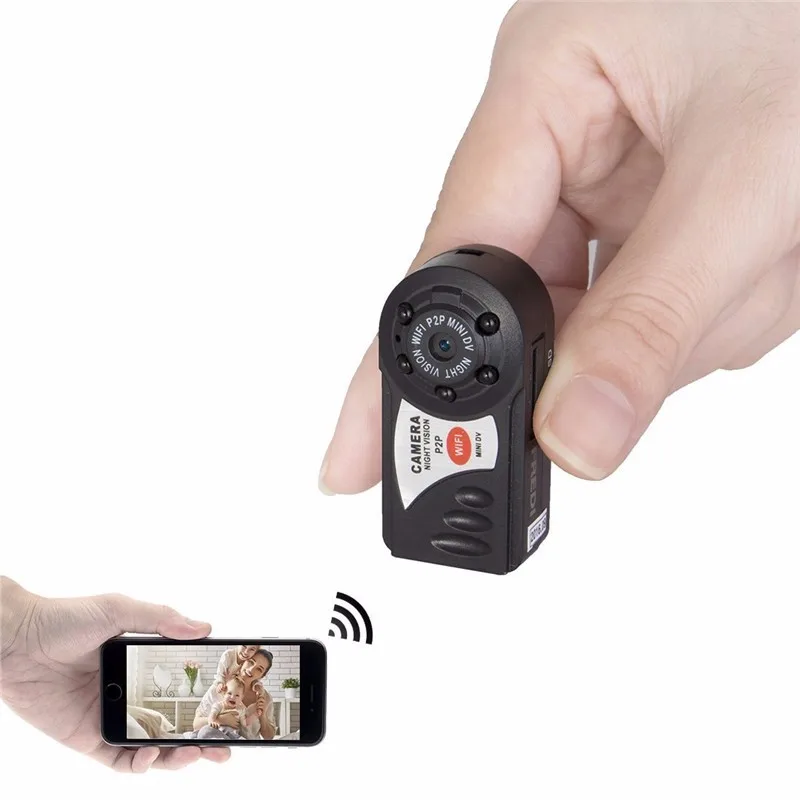 

Original Q7 WiFi IP Mini Camera IR Night Vision P2P Wireless Micro Cam Remote Control Video Espia Candid for iPhone Android