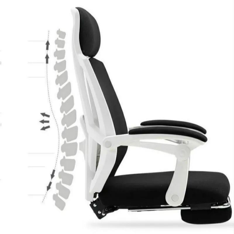 Computer Chair Home Ergonomics Office Chair Reclining Swivel Gaming Chair Comfortable Bow Foot Chai