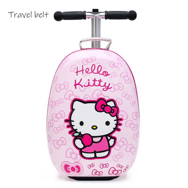 

CARRYLOVE Cartoon high quality suitable for children skateboard multifunctionPC Rolling Luggage Spinner brand Travel Suitcase