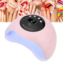 Автоматический датчик для ногтей, УФ светодиодный прибор для настройки времени для ногтей, 72 Вт, 36 шт., светящиеся бусины, 100-240 В, для ногтей A