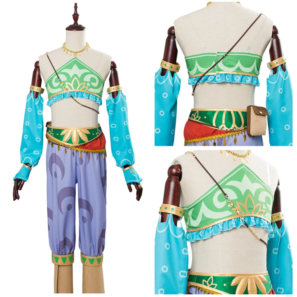 Легенда о Зельде дыхание диких женщин Zelda Link Косплей Костюм Gerudo костюмы для