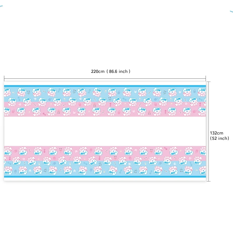 1 комплект синий розовый Пол раскрывает одноразовая бумажная посуда чашка гирлянда соломинки скатерть детский душ вечерние принадлежности для декора - Цвет: A08 1pcs tablecloth