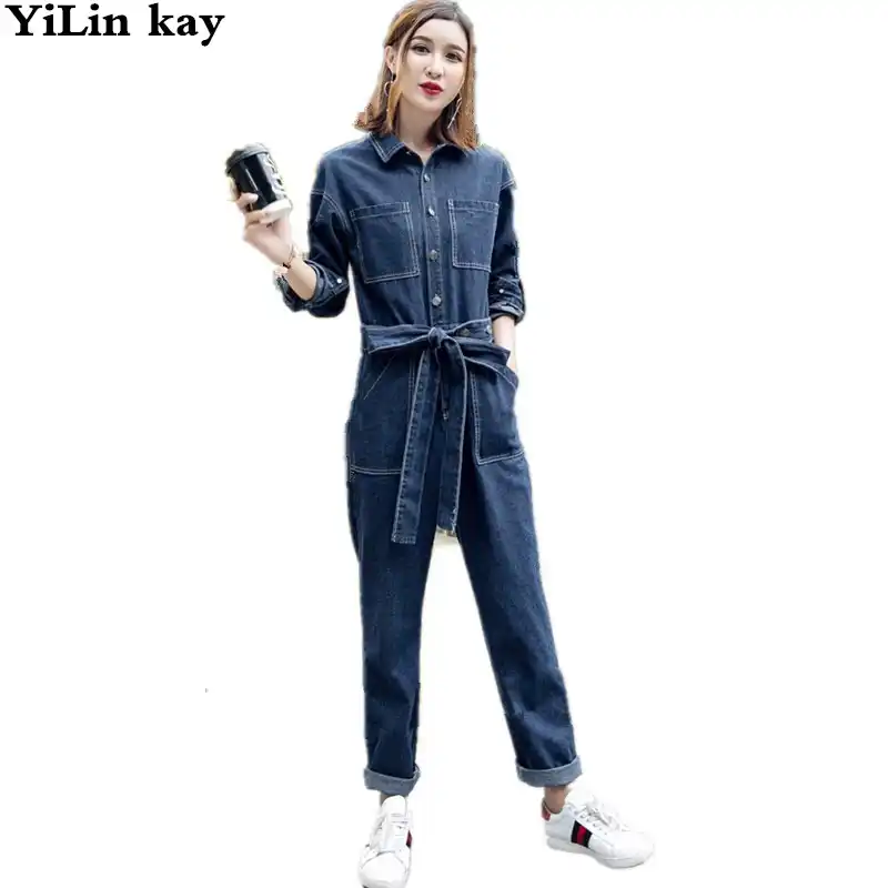 denim jumpsuits and rompers