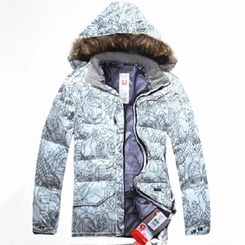 

Outdoor sports ski suit down jacket men's super warm and thicker windproof minus-40 degrees