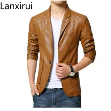 Брендовая мужская кожаная куртка мужская коричневая черная Плюс Размер 6XL 7XL мужская s пальто из ПУ Модная приталенная футболка куртка с замком для мотоциклов блейзер