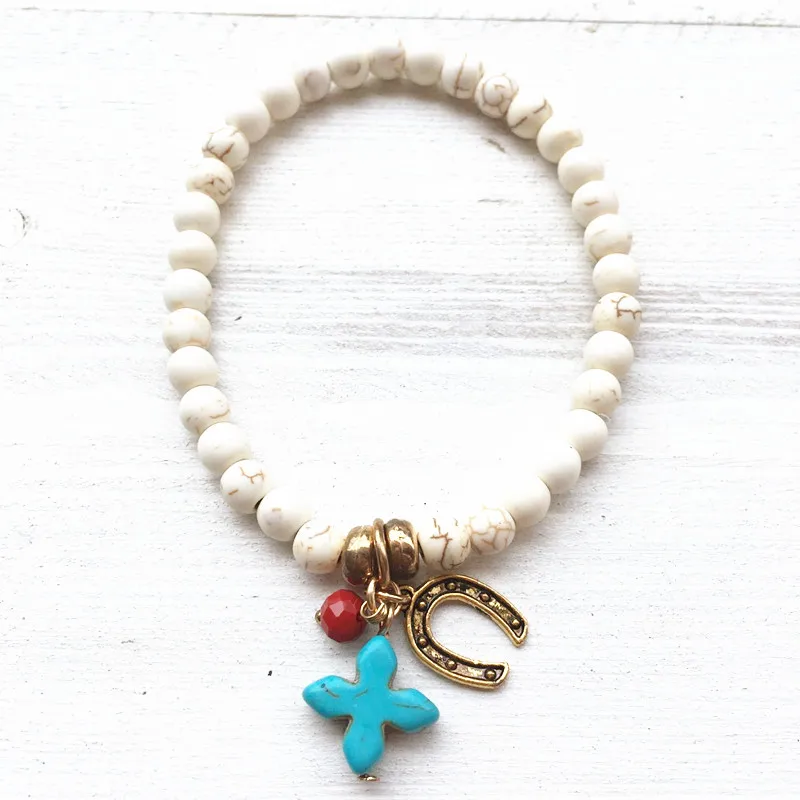 

Dongmu New women bracelet turquoise beads hand strings Bohemia specialty jewelry women's personalized Bracelet