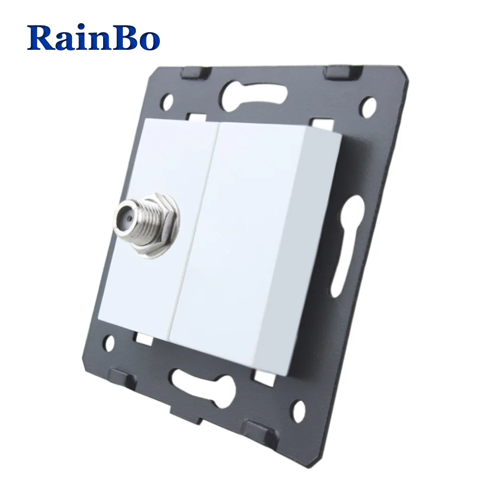

RainBo Plastic-Materials DIY-Accessory Function-Key For-Satellite TV-socket EU Standard-socket A8SAW/B