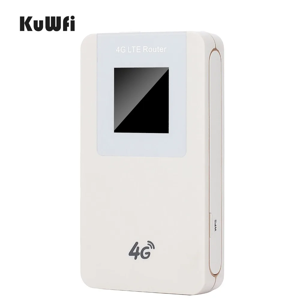 KuWFi мобильный 4G Роутер разблокированный LTE беспроводной WIFI роутер Мини