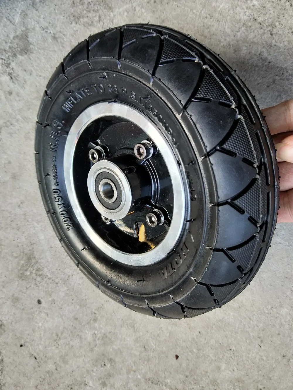 200x50 Подкачка колес электромобиль кольцо из алюминиевого сплава шина для покрышка для электроскутера ступицы колеса " скутер