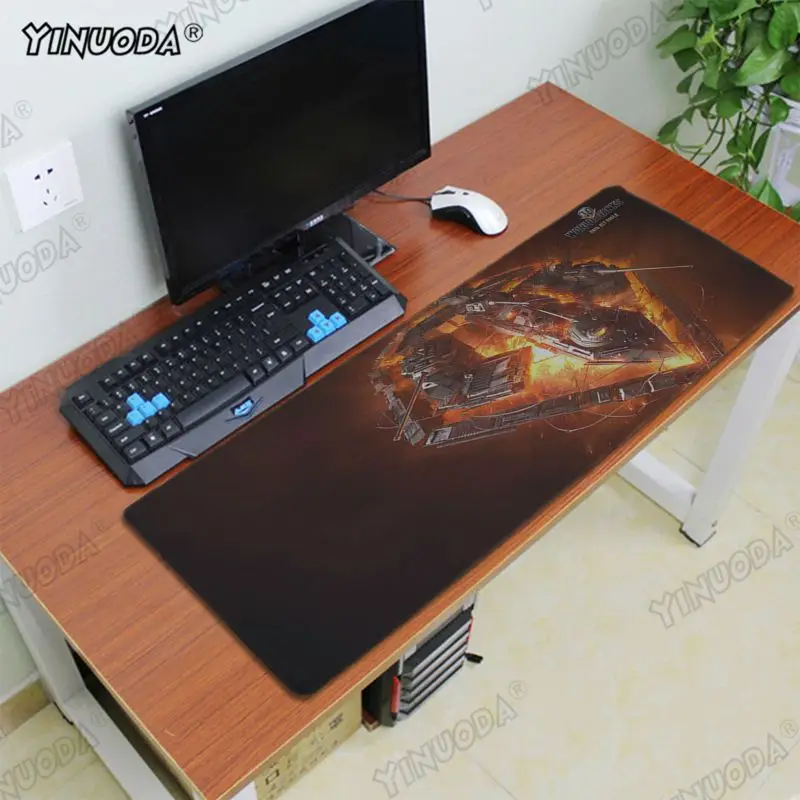 Yinuoda New Printed world of tanks DIY Design Pattern Game mousepad Rubber PC Computer Gaming mousepad