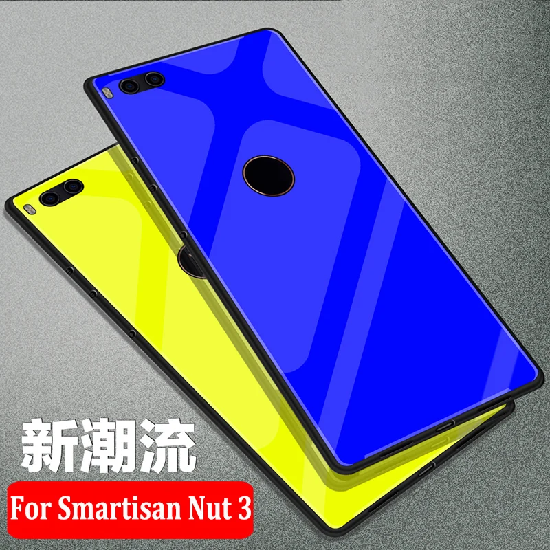

For Smartisan Nut 3 case cover For Smartisan Nut3 phone cases Tempered Glass soft silicon back cover Smartisan3 Anti-knock shell