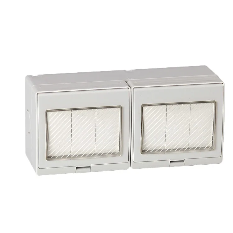 

Free Shipping IP55 Waterproof 6 Gang 1 Way Wall Switch DS-6GS