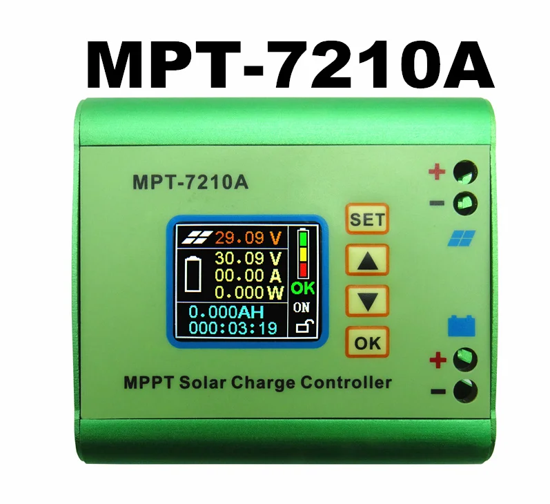 

LCD display MPPT 10A Solar Regulator Charge Controller for 24V 36V 48V 60V 72V Battery Input voltage DC12-60V Max 600W