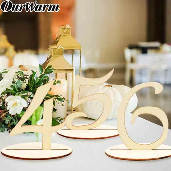 

OurWarm 1-10/ 1-20 Place Cards Holder Wedding Table Numbers Wooden Wedding Party Supplies Wedding Table Numbers