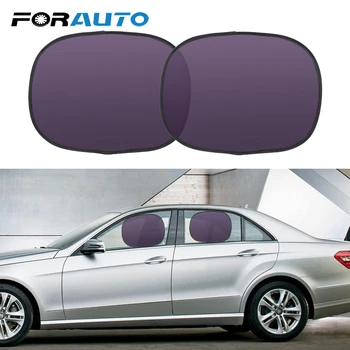 

Side Window Screen Sunshades Car Curtain Windscreen Cover UV Protection Electrostatic Adsorption 2Pcs Car Window Sunshade Cover