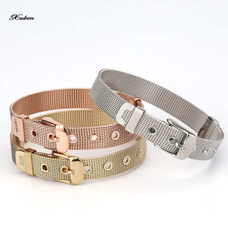 

Trendy European Bracelets Charm Beads Bangles Lovely Cartoon stainless steel DIY Fine Jewelry letter Keepring Bracelet