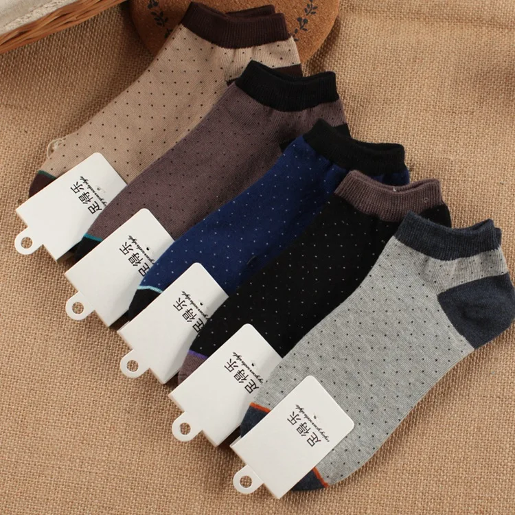 10 pieces = 5 pairs of The new small clip figure cotton men ankle socks Summer men socks