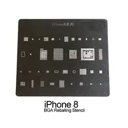 BGA прямой трафарет Отопление реболлинга трафарет олово для iPhone8 8 Plus X чип пайки сталь чистая ремонт телефон инструменты BGA трафарет
