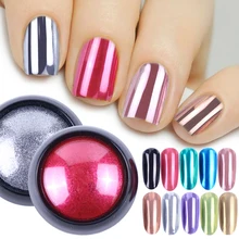 1 шт Блестящий металлический зеркальный блеск для ногтей золотой серебряный красный блестящий хромированный порошок хлопья украшения великолепный маникюр SA916