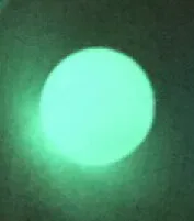 with green bead