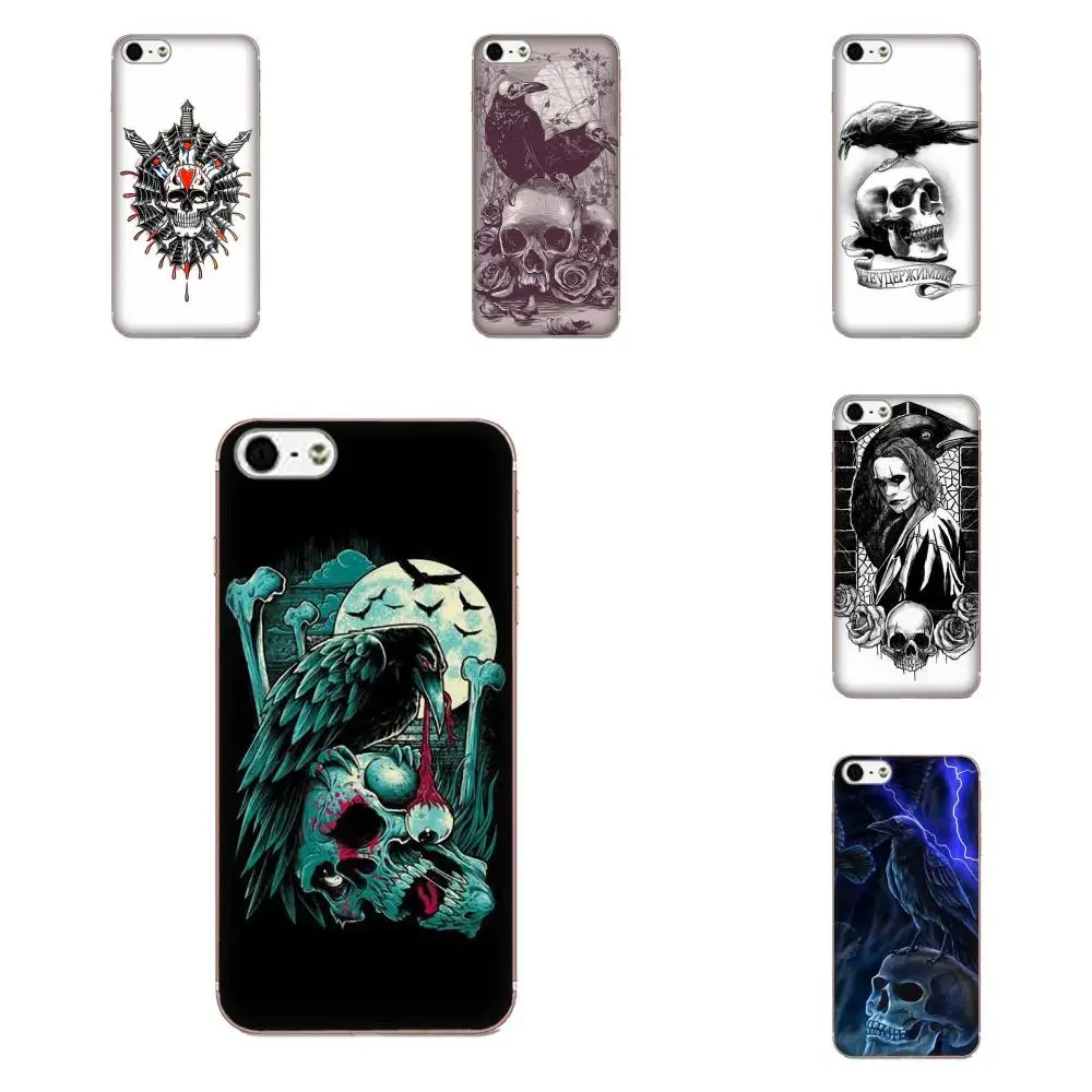 

Devil Crow Skull Soft TPU Pattern For Xiaomi Redmi Note 2 3 3S 4 4A 4X 5 5A 6 6A Pro Plus