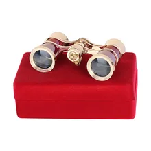 Бинокль AOMEKIE 3X25 для театрального театра, для просмотра оперы, с подарочной коробкой, HD, оптическое стекло, линза, телескоп, Ретро дизайн, для женщин и девочек
