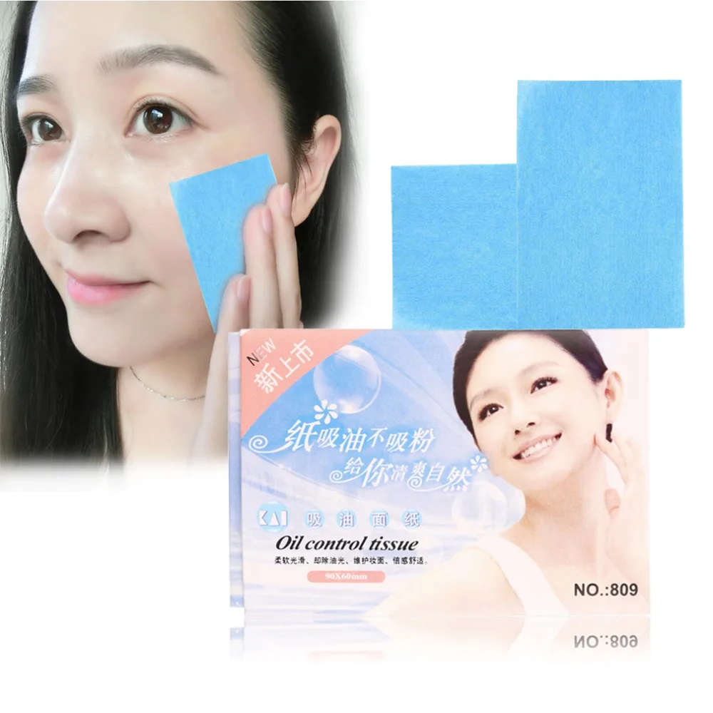 

50Pcs Tissue Papers Pro Powerful Makeup Cleaning Oil Absorbing Face Paper Absorb Blotting Facial Cleaner Facial Beauty Tools
