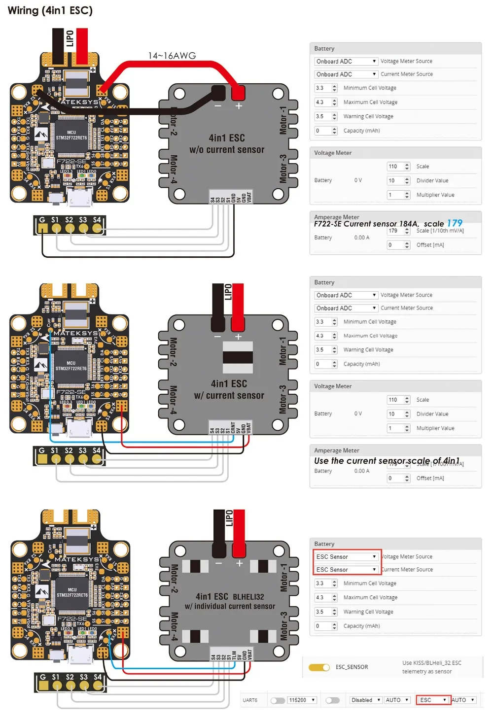 Matek Mateksys F722-SE F7 Dual Gryo Контроллер полета AIO OSD BEC Датчик тока для моделей RC Мультикоптер Дрон часть Асса