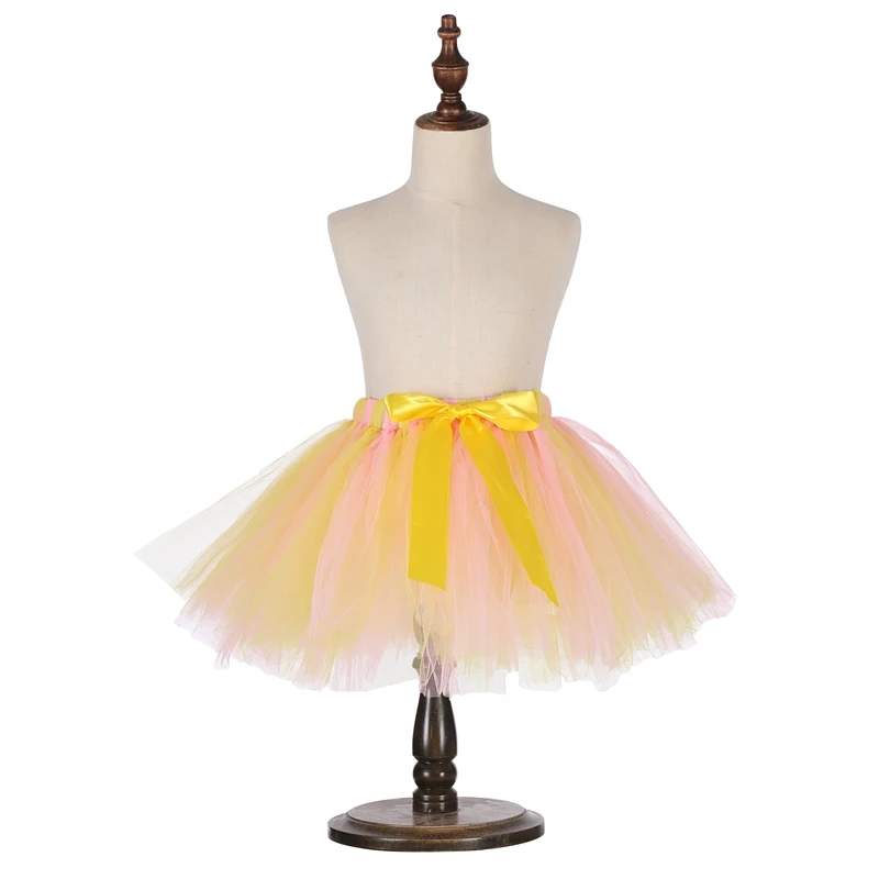 Для маленьких девочек фотографии Тюль юбка пачка милые дети девочек Радуга ручной работы юбки-пачки для принцессы Детские День рождения пачка