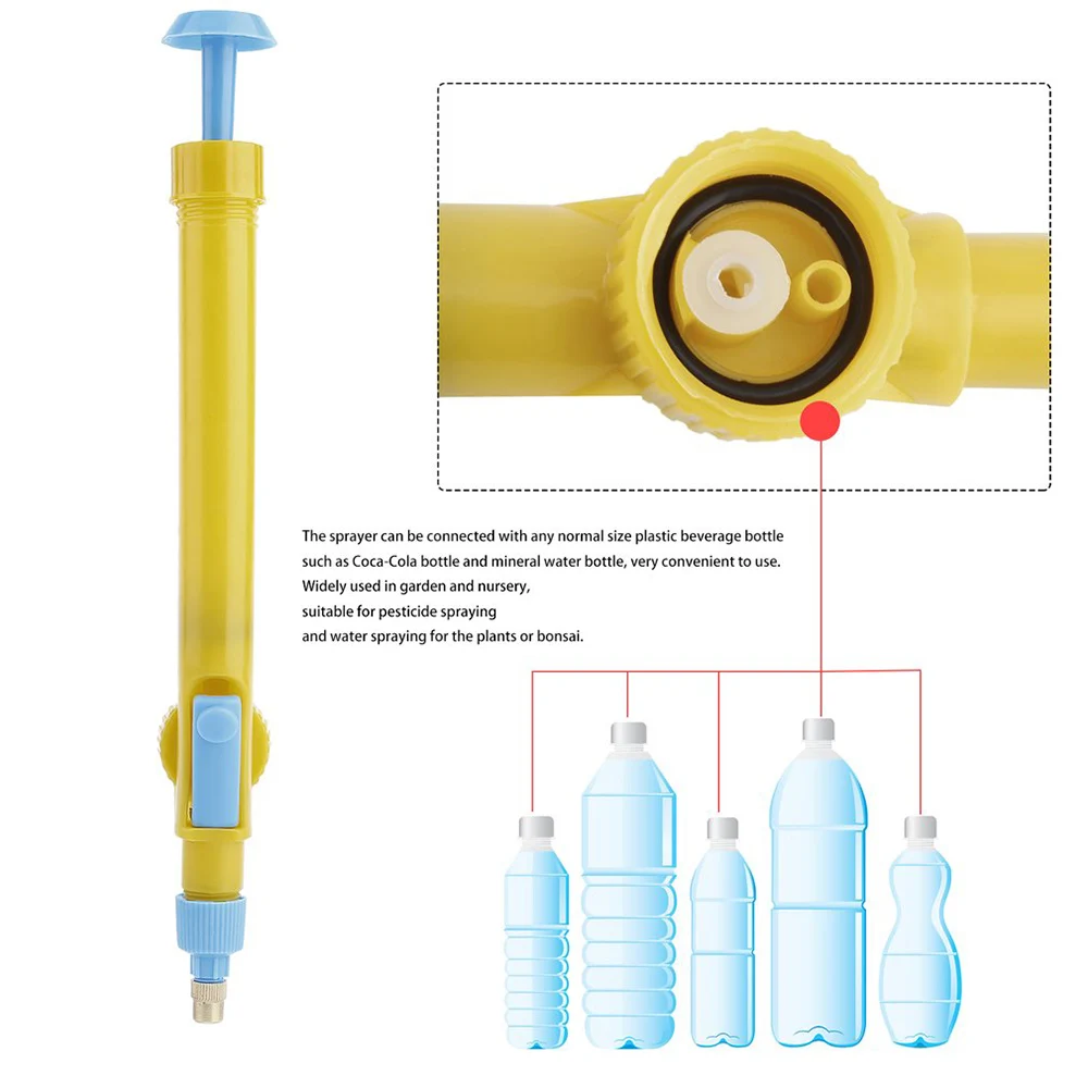 Мини бутылки для сока интерфейс тележка пистолет распылитель головка водяного давления пластиковое Опрыскивание пестицидом 29X3X4 см