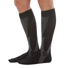 Унисекс, для мужчин и женщин, для поддержки ног, эластичные Компрессионные носки, носки ниже колена