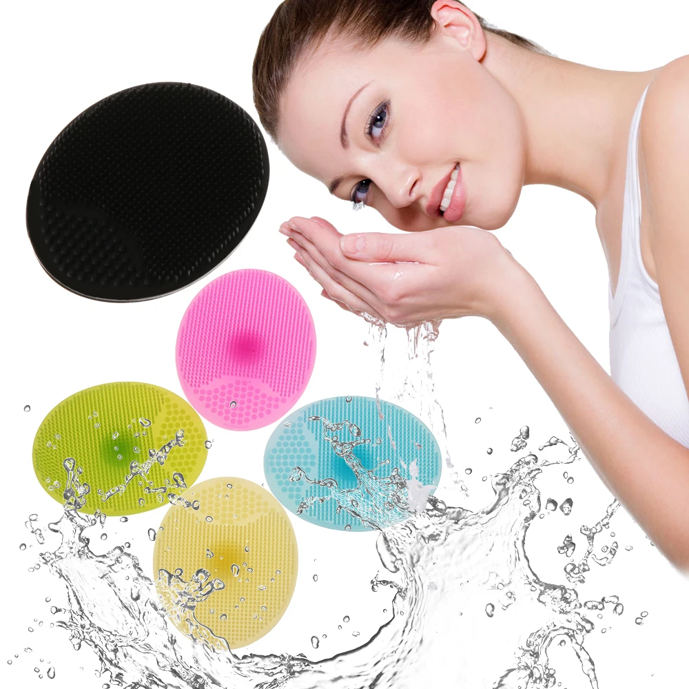 

1PC Soft Silicone Body Cleanser Brush Facial Blackhead Cleaning Remover Massage Bath Brushes Exfoliating Beauty Tools 6 Colors