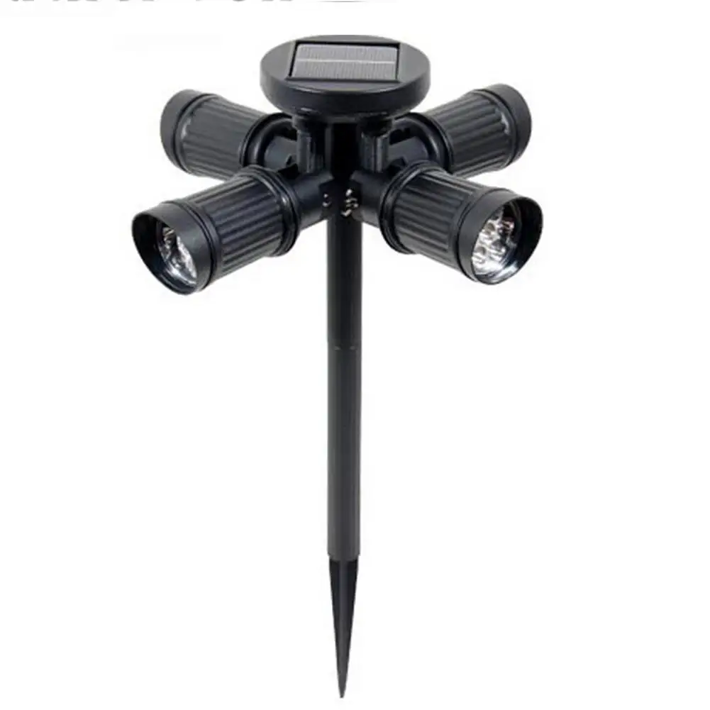 

4 Head 28LED Solar Adjustable Security Light Floodlight Spotlight solar light lawn light spike light for garden