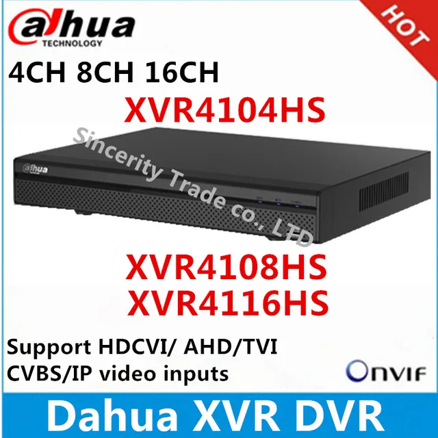 Dahua XVR video recorder XVR4104HS XVR4108HS XVR4116HS 4ch 8ch 16ch