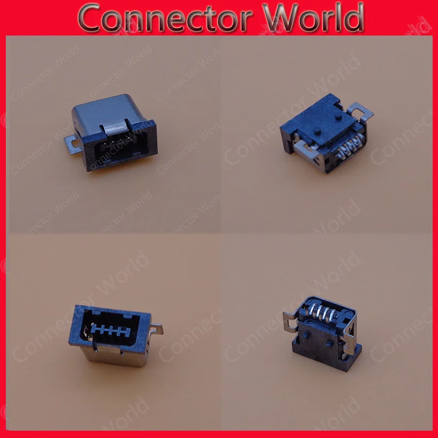 Микро usb разъем 4 p контакта мини для зарядки питания планшетов ПК 100 шт./лот |